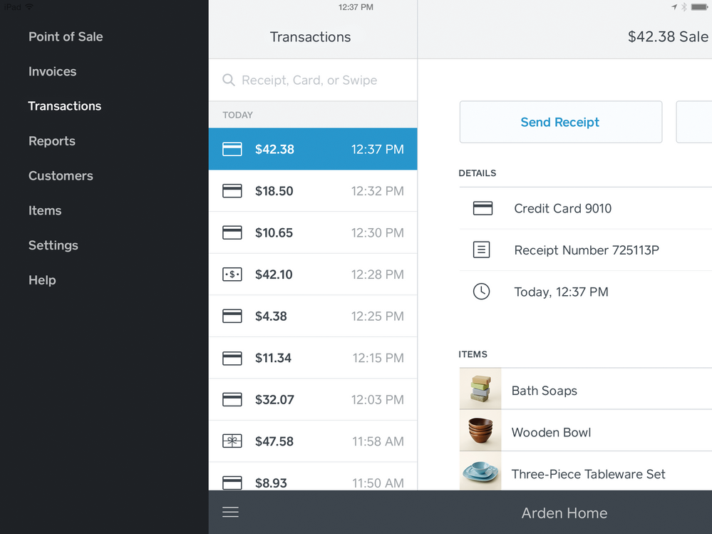 "Activity" is being renamed to "Transactions" in the Point of Sale app