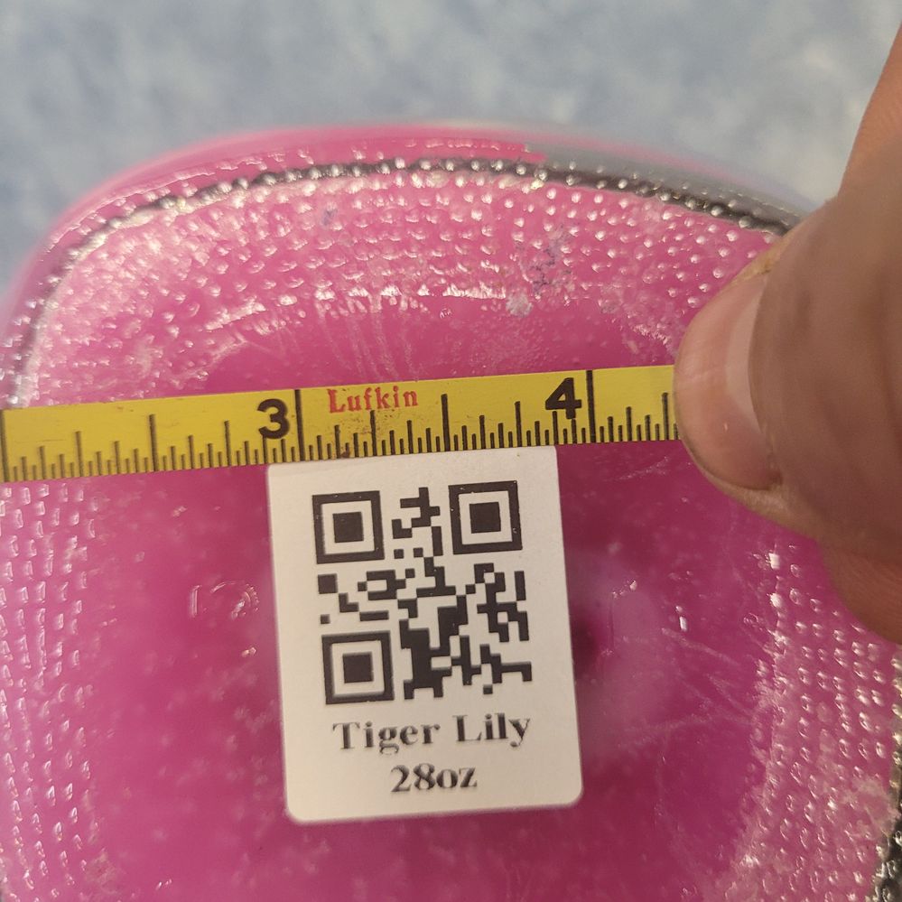 3/4 inch QR code as a barcode
