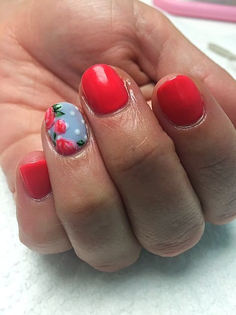 Gel Polish Manicure w/nail art