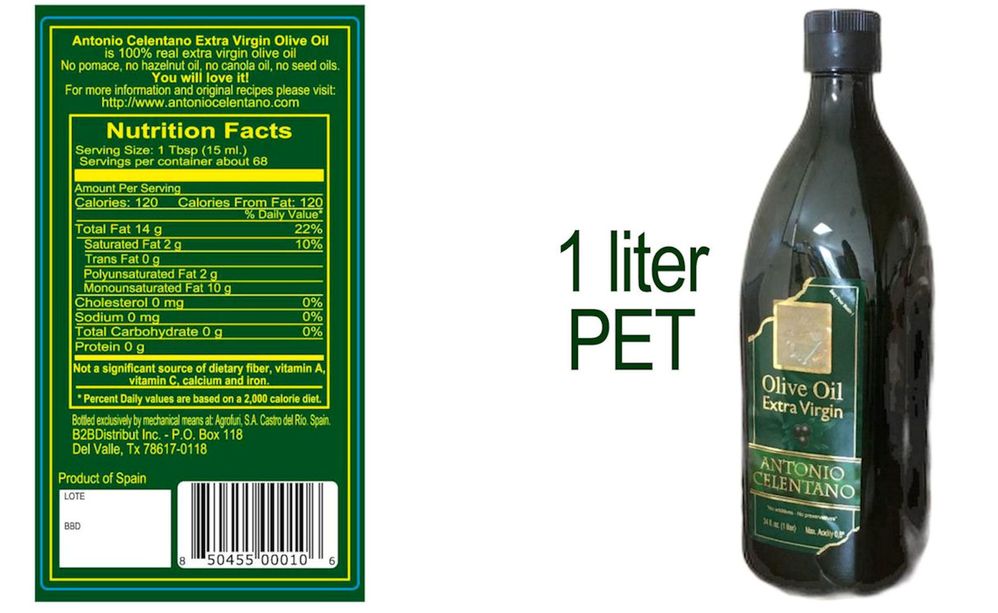 Antonio Celentano Olive OIl - 1 liter PET