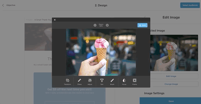 Adding filters in the photo editor