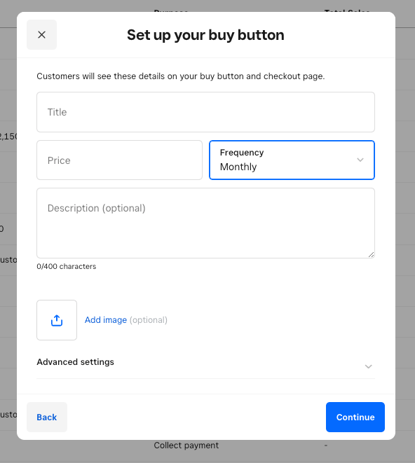 Setting up Buy Button