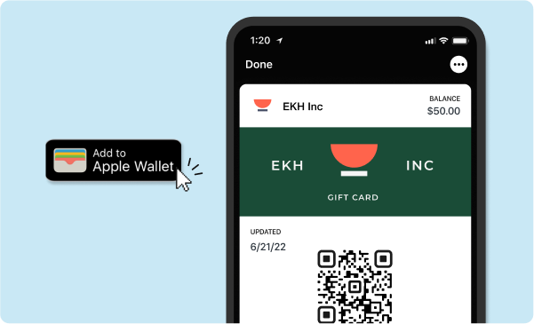 Apple Wallet for Toast Gift Cards