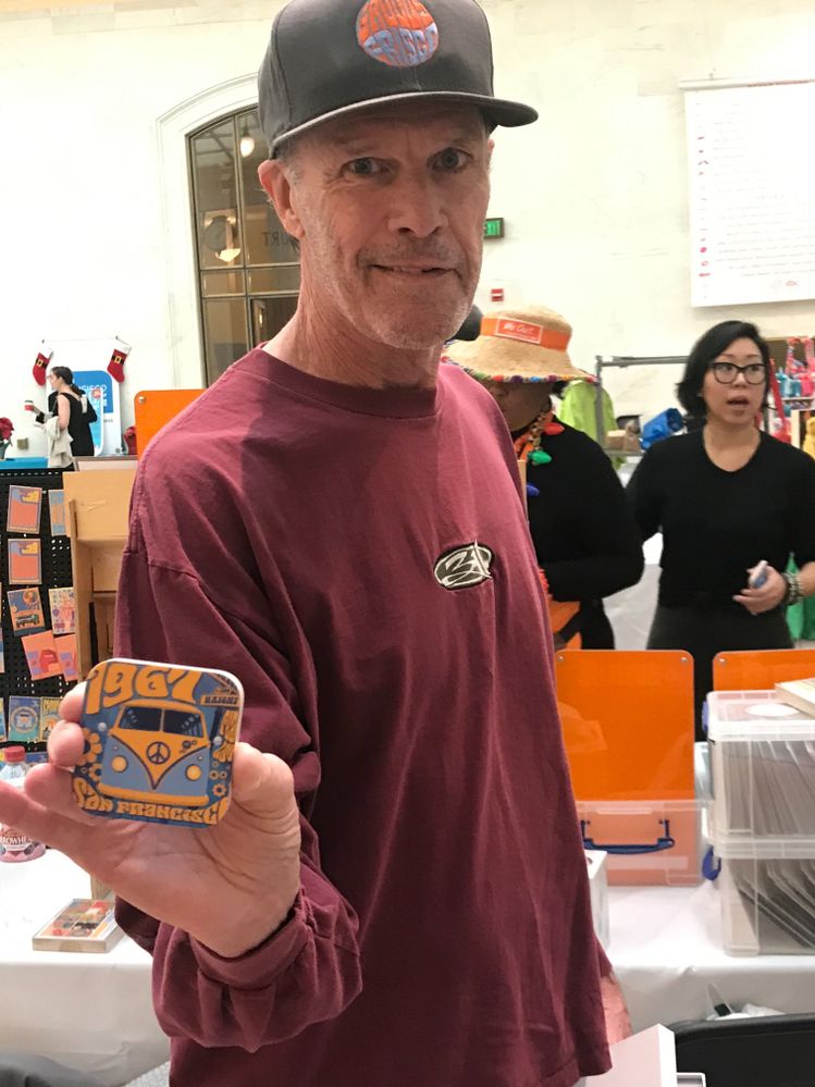 Also, we are LOVING Groovy Frisco’s Contactless Chip reader which he painted by hand!