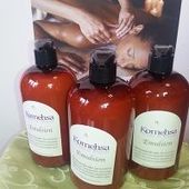 Komehsa Emulsion softens, moisturizes, and relieves pain.