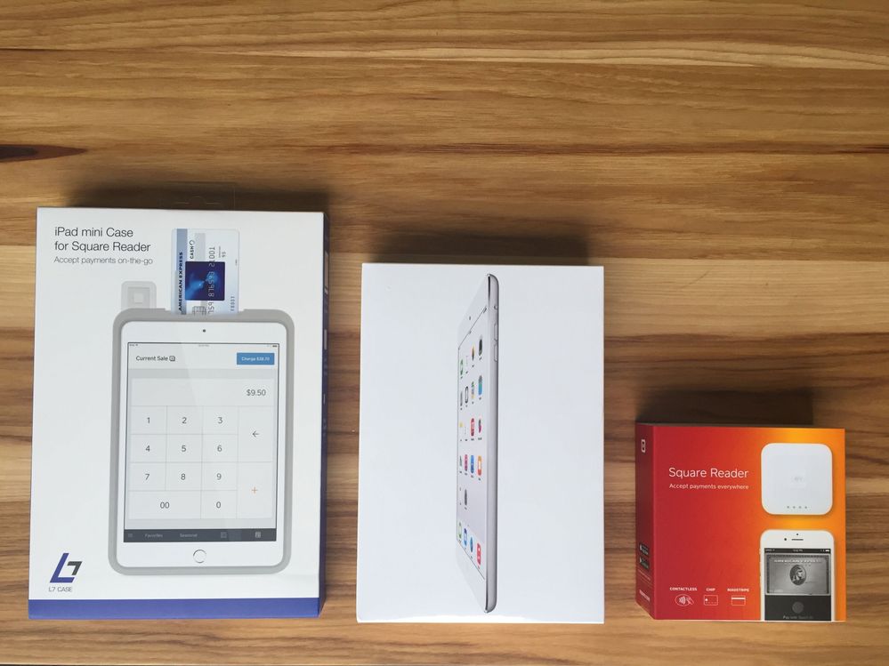 First Prize: L7 Case, iPad Mini, Square Reader for Contactless & Chip